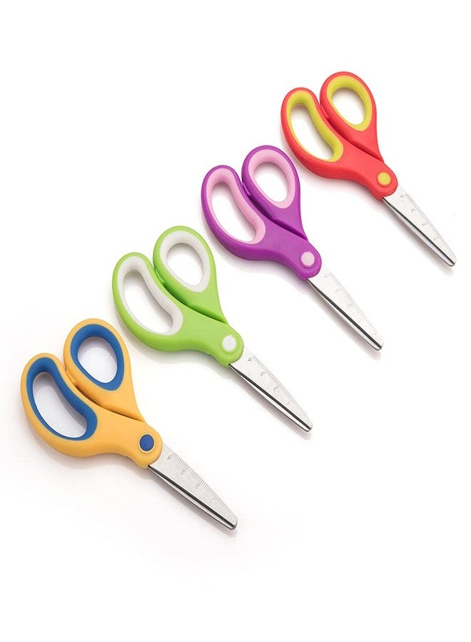 Galadim Kids Scissors (48 Count Teacher Pack, Rounded-tip, 5.5 Inch) - 5.5’’ Soft Touch Blunt School Student Scissors Shears GD-016-R-P (Pack of 48) - Image 3